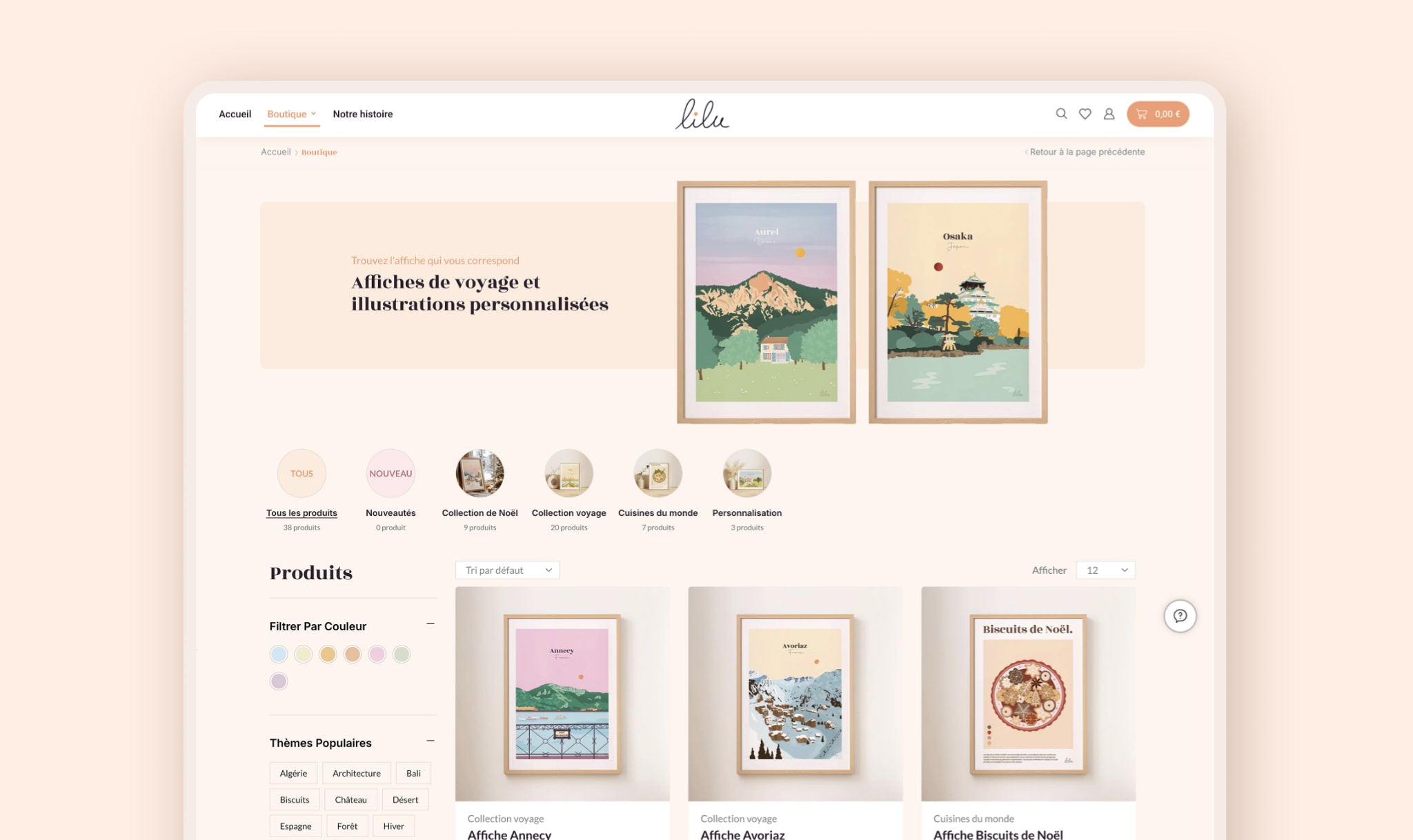 E-commerce shop