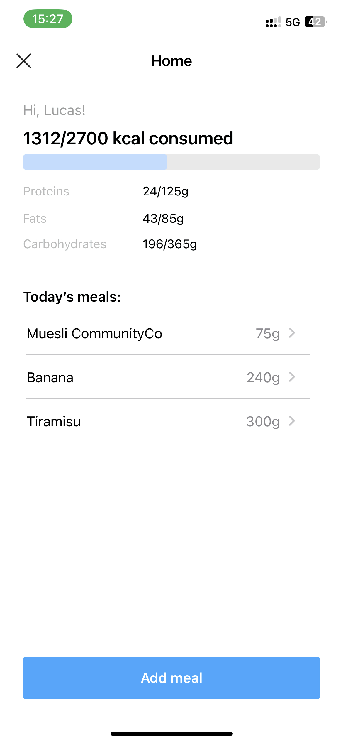 Eatfit homepage