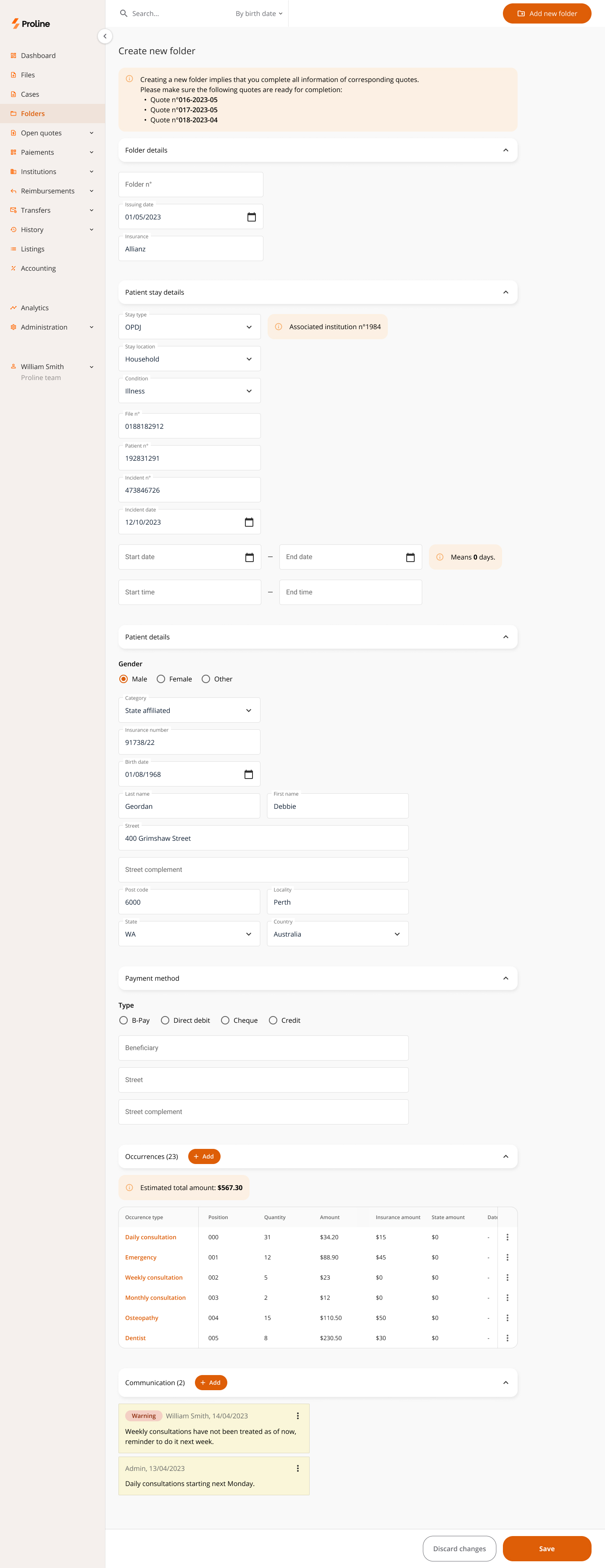 File upload and follow-up