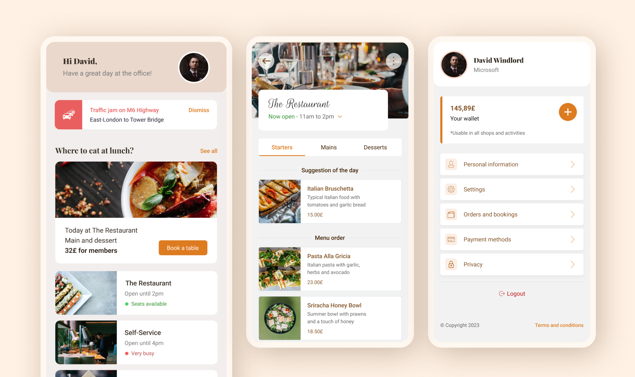 Hospitality application